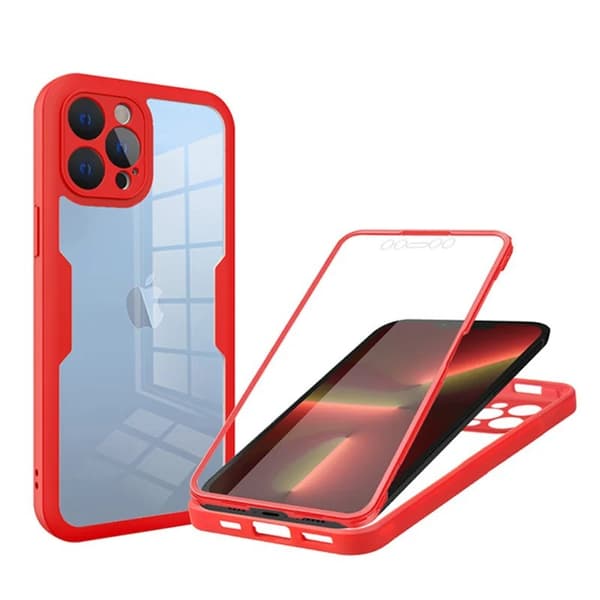 Stötsäkert skärmskydd ingår för iPhone 11 Pro Red