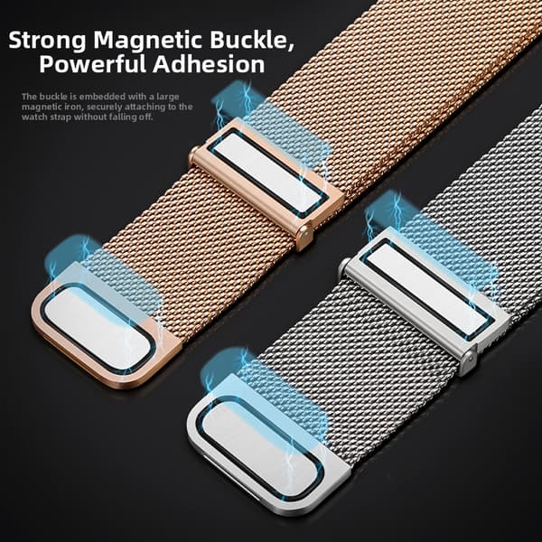 Milanese-ranneke Google Pixel Watch 5 45mm -kellolle Silver