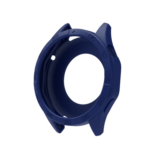 Urrem til Huawei Watch GT4 silikonerem + etui sæt 46 mm Navy Blue