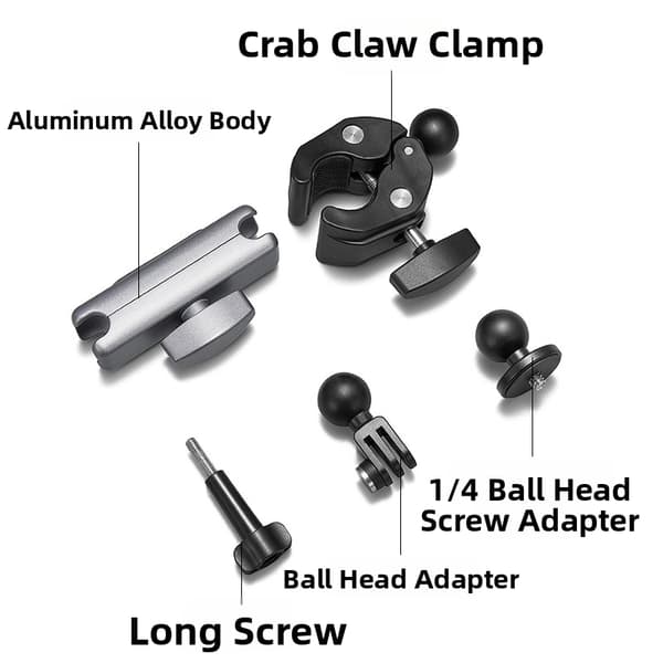 Cykelmontering til DJI OSMO Action og GOPRO lavet af aluminiumslegering