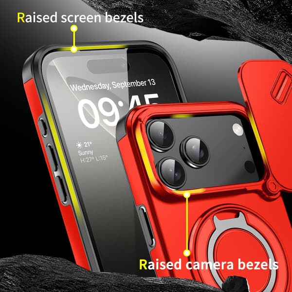 Beskyttelsesdeksel for iPhone 17 Pro Red