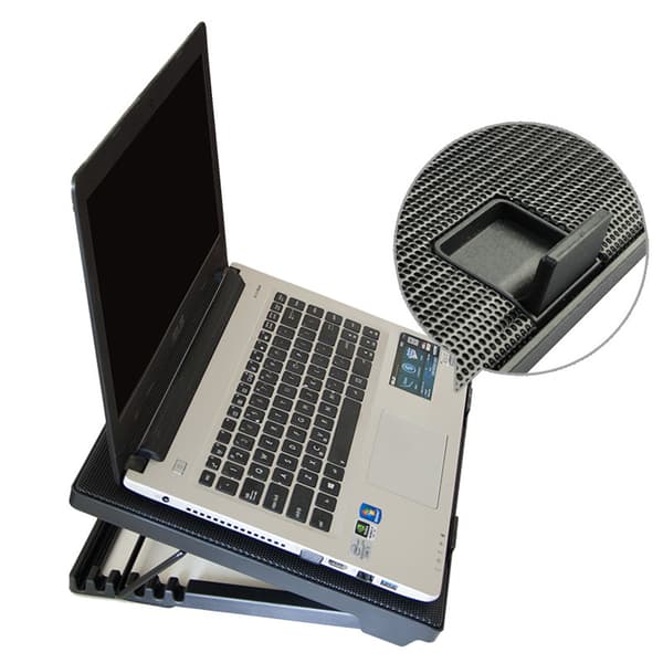 Justerbart kylställ för gaming för datorer mindre än 17 tum