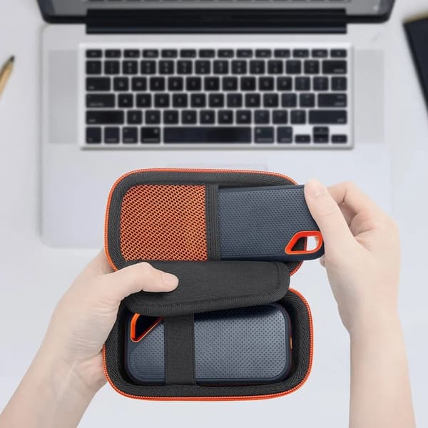 Sandisk E30/E60/E81 jordbävningsresistent väska Orange-gray