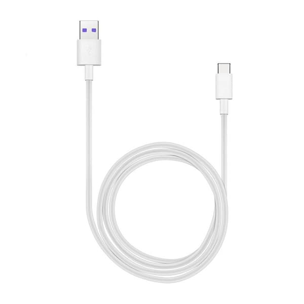 Kabel for HUAWEI SuperCharge (USB - USB-C - 1m - Hvit)