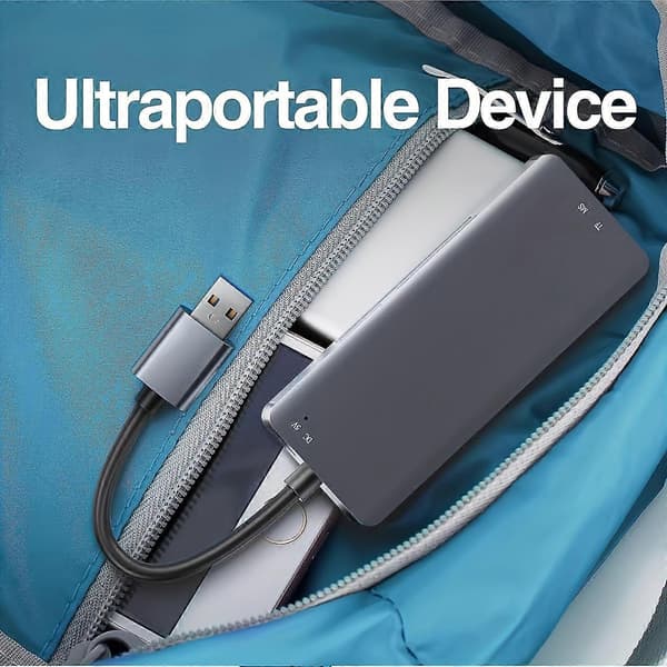 kortlæser 5 i 1, USB 3.0 til CF, TF, SD, SD M2, MS