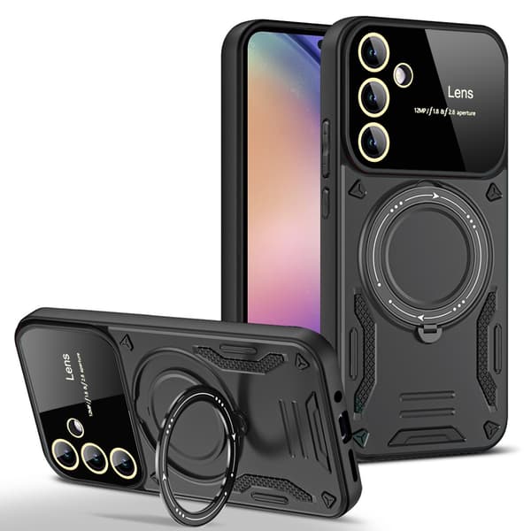 Magnetisk telefoncover med stander til Samsung Galaxy A57 Black