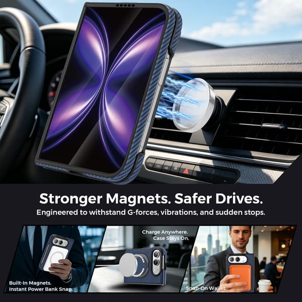 Magnetisk deksel til iPhone Duo (blå)