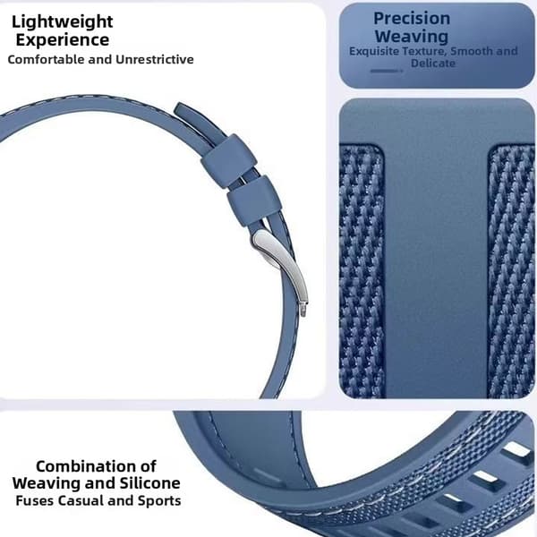 Silikonearmbånd til Oppo Watch X3 Light Blue