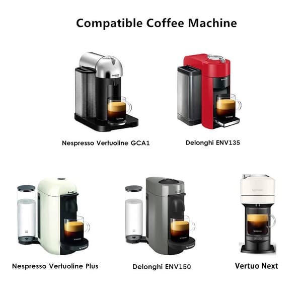 Påfyllbart kaffekapselsett i 304 rustfritt stål for DELONGHI EBNV150 (80 ML)