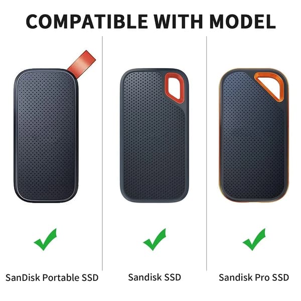 Sandisk E30/E60/E81 jordbävningsresistent väska Orange-gray