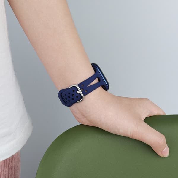 Silikonebånd til Apple Watch Series 12 42mm Sky blue