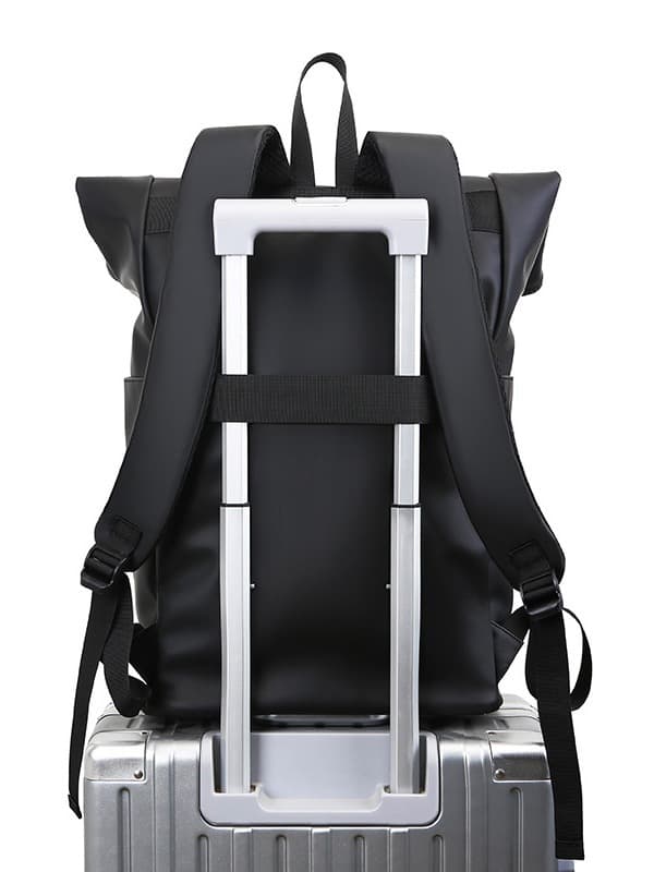 Vattentät Rolltop-ryggsäck för 15,6\" bärbar dator, svart