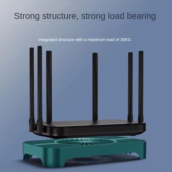Kylställ med USB-fläkt för router, fiberoptiskt modem, TV-dekoder