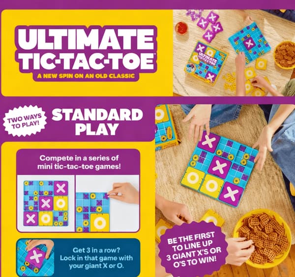 Tic-tac-toe, et logisk puslespill for tidlig barndom