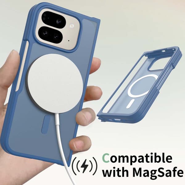 Matta magneettikotelo Google Pixel 11 Pro Foldille Dark Blue