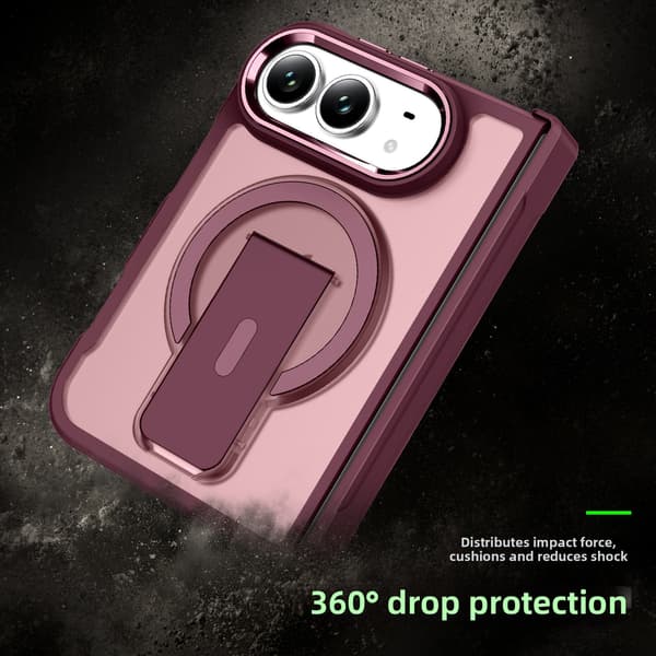 Magnetisk deksel med stativ for iPhone Duo Desert Gold