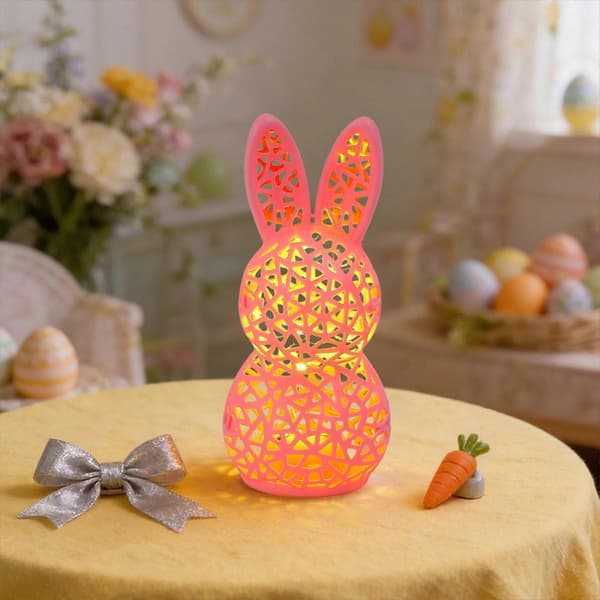 Påskehulekaninlampe Festlig Kaninfestdekorasjon