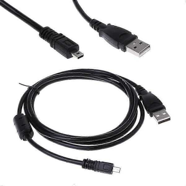 Kamera USB-datakabel UC-E6 Sladd 1,5M för Nikon Sanyo Pentax med magnetisk ring