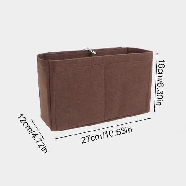 1 st Filt Inner Väska Organizer Miljövänlig Filt Kosmetisk Organizer Resevänlig Med Filtfoder Filt Innerfoder Väska 27x12x16cm