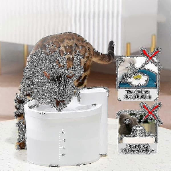 Kattdricksfontän sladdlös batteridriven automatisk