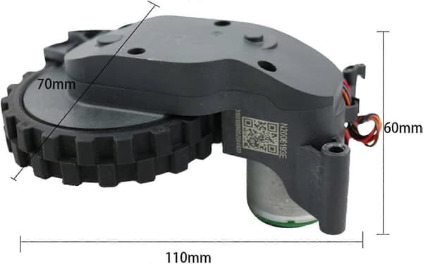 Vänster Hjulmotor Modul Ersättning för S7 S5 Max S6 Max T7 T7S Robotdammsugare Ref: 1749