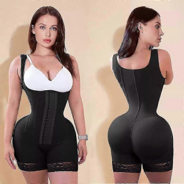 Shapewear för kvinnor efter operation - Full Body Compression, Waist Trainer, BBL Girdle, Butt Lifter, MODELL1 beige, L