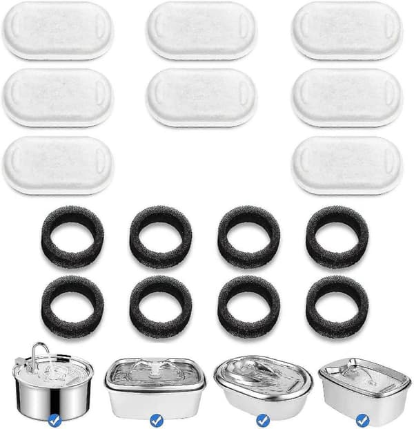 Automatisk hundvattendispenser 3,2 l med LED-ljus