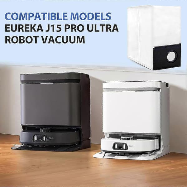 12-pack dammsugarpåsar för Eureka J15 Pro & J15 Ultra robotdammsugare