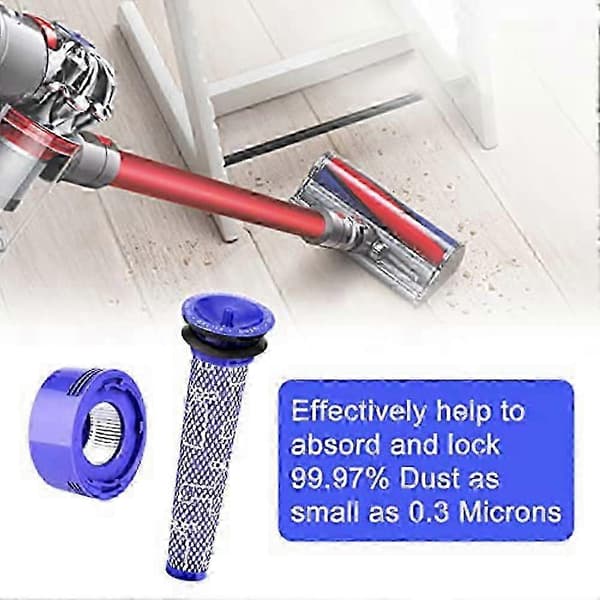 Suodattimen vaihtosarja Dyson V7 V8 Animal Absolute 4 kpl HEPA