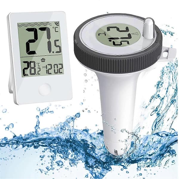 Pooltermometer Pool- och badvattentermometer Trådlös flytande inomhus- och utomhustermometer
