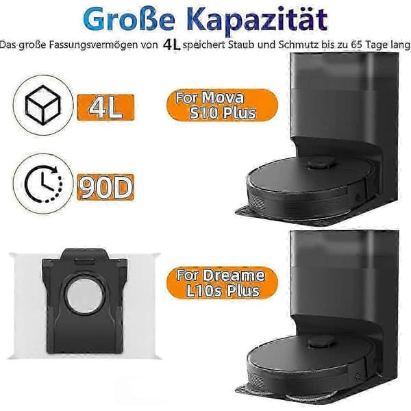 Dreame D10 Plus Gen 2 dammsugarpåsar 14 ST