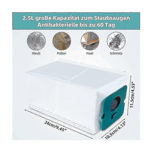 VCA-ADB952 Dammsugarpåsar för Samsung Bespoke Jet Pro Extra / Complete Extra / Complete / Pet Handheld Vacuum 25-26
