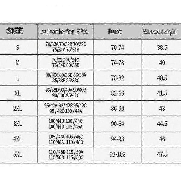 Shapewear för kvinnor efter operation 3/4 Ärm Kompressionstopp, 5XL, BEIGE