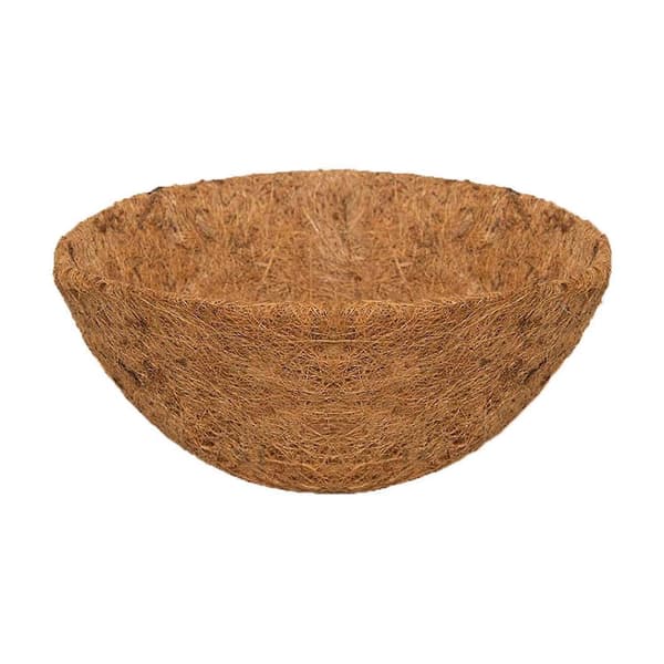 Comefolife 3-pack 10\" kokosfoder – Naturliga kokosfiberfoder för hängande korgar för växter, blommor och grönsaker