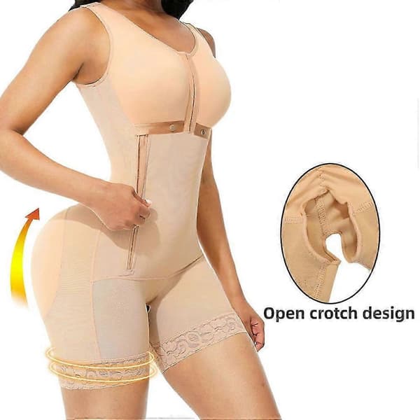 Fajas Colombianas BBL Steg 2 Formande Underkläder Bodysuit Efter Operation Postpartum Girdle Hög kompression Helkroppsformare Butt Lifter,,L