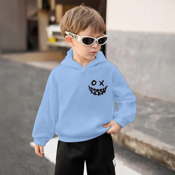 Hættetrøjer til drenge, grafisk print, hættetrøje, afslappet pullover, langærmet modetøj 1-14 år, bløde toppe