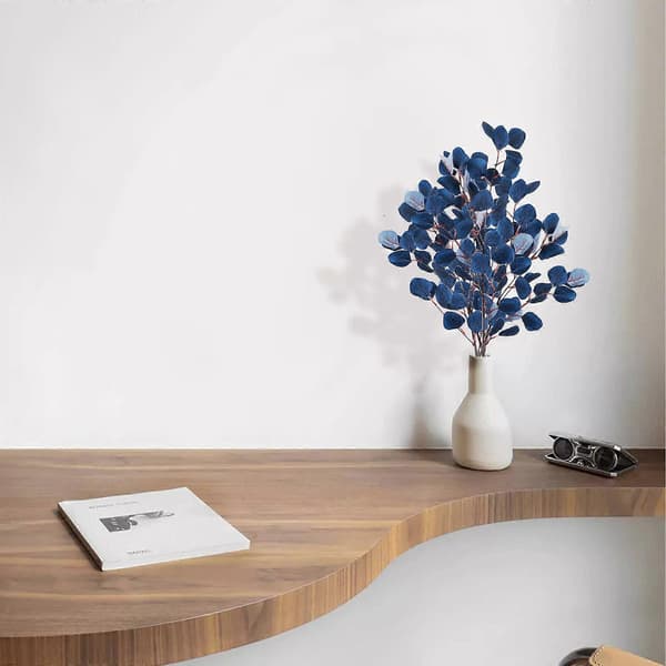 Eucalyptusblade simulerer gule grene. Kunstige blomster, 1 kunstig blomst små (Abs, One Size)