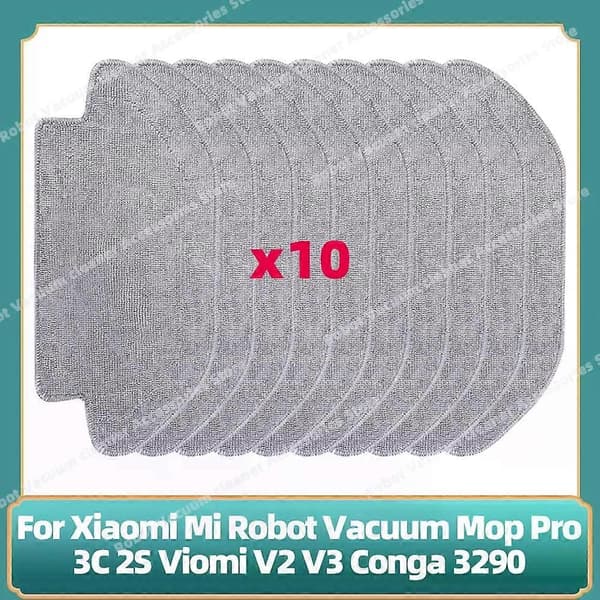 Kompatibel med Xiaomi Mi Robot Vacuum Mop Pro 3C 2S tilbehør, reservedele Hepa-filter, sidehovedbørste, dæksel, moppholderdele