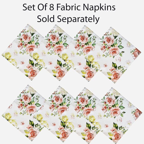 Newbridge Marie Pink Rose Garden 60 x 120 tommer rektangulær stofdug til middagsselskab