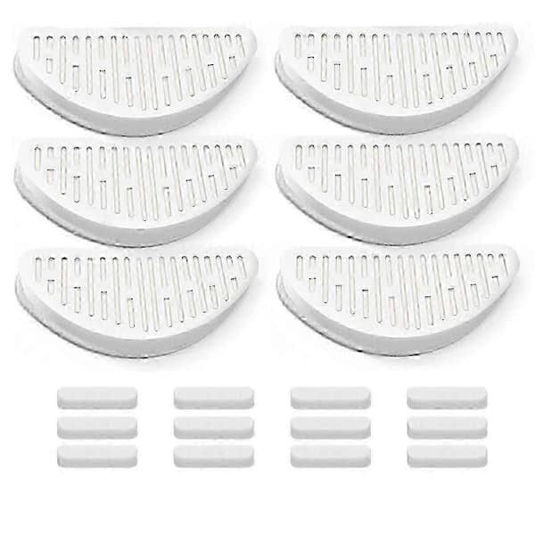 6-pack Kattvattenfontänfilter & 12-pack Ersättningssvampar för Uahpet walkbee