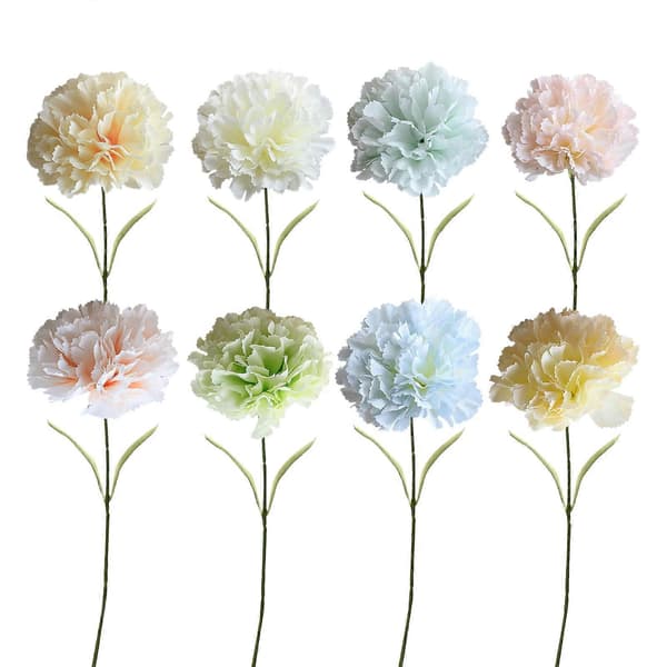 Salg Kunstige nelliker Kunstig blomst Morsdag Kunstig blomst Hjemmedekorasjon