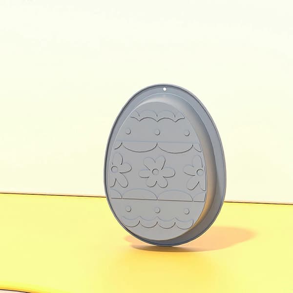 8,1 tommer stor påskehare påskeæg kageform 3D silikone julebageforme til påskeferiefester (påskeæg)