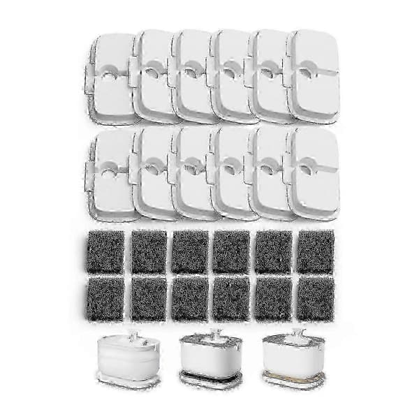 Husdjursfontänfilter för Dockstream WF105 - 12-pack PLWF005/PLWF115