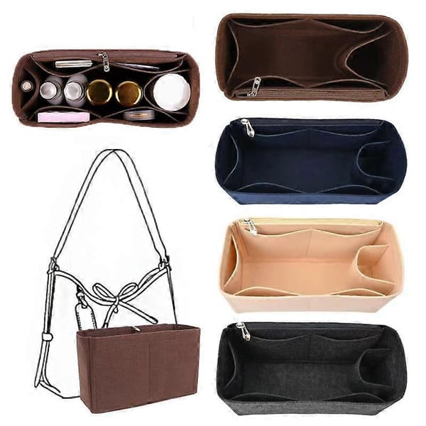 1 st Filt Inner Väska Organizer Miljövänlig Filt Kosmetisk Organizer Resevänlig Med Filtfoder Filt Innerfoder Väska 27x12x16cm
