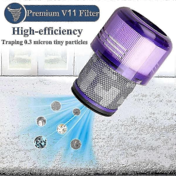 V11 Dammsugarfilter 3-pack HEPA Ersättningssystem