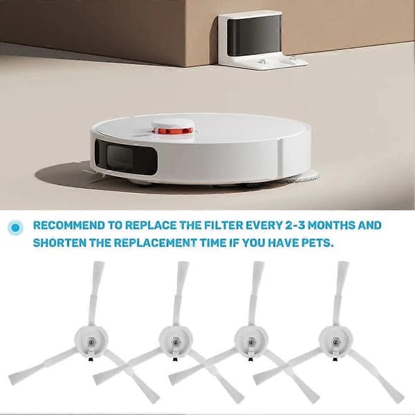 Dammsugartillbehör för Xiaomi Robotdammsugare 1 / 1S SDJQR01RR SDJQR02RR Roborock E2 E3 E4 E5 S4 S4 Max S5