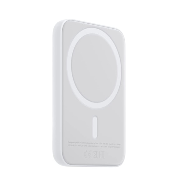 Trådlös Powerbank Magnetisk Magsafe 5000mAh Vit