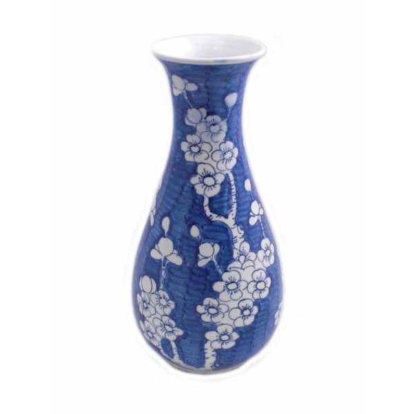 Vas keramik blommönster Blå