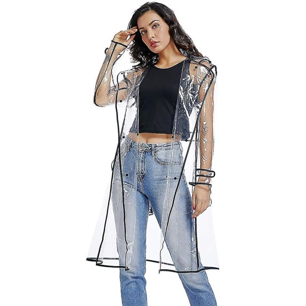 Vattentät regnrock Lätt packbar regnrock Transparenta regnponchos