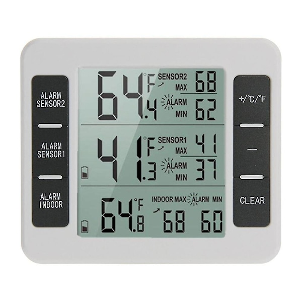 Lcd Digital Termometer Hygrometer Inomhus Utomhus Temperatur Fuktighet Mätare Temperatur Och Fuktighetssensor,a